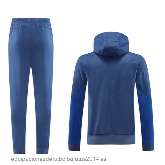 Nuevo Conjunto Completo Chaqueta Con Capucha Inter Milan 24/25 Azul Claro Baratas